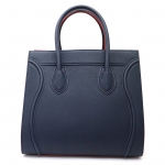 セリーヌ  CELINE スモール スクエア ラゲージファントム グレインカーフスキン ダークブルー×レッド ハンドバッグ トートバッグ ショッパー 169953