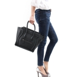 セリーヌバッグ  CELINE ハンドバッグ ラゲージLUGGAGE マイクロMICRO ブラック 18979 3DRU 38NO レディース