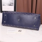 ゴヤール goyard ゴマルキーズ　トートバッグ　PVC×カーフ マリンブルー ショルダーバッグ　ハンドバッグ G2020692