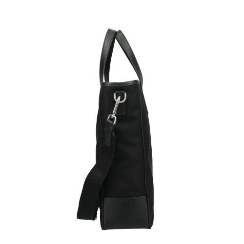プラダ トートバッグ ビジネスバッグ テスートサフィアーノ トライアングルロゴ ブラック メンズ PRADA 2VG064 064 F0002
