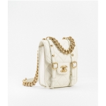 CHANEL シャネル ミニ フラップ バッグ ショルダー ロゴ AS2695 B06361 10601