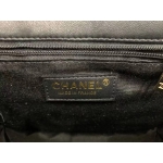CHANEL ミニ メッセンジャー ショルダーバッグ グレインド カーフスキン ブラック AS2465 B05440 94305