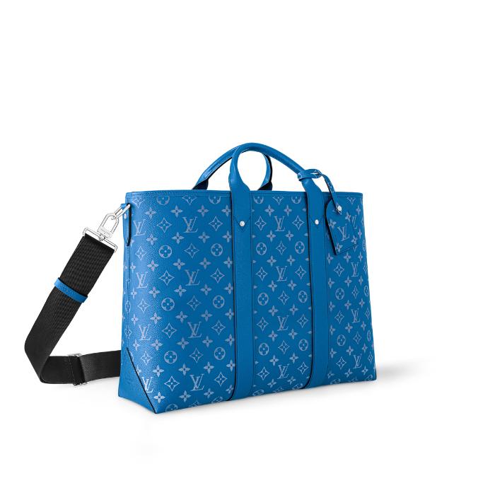 ルイヴィトン Louis Vuitton×ウィークエンド トートNM ブルー M31010
