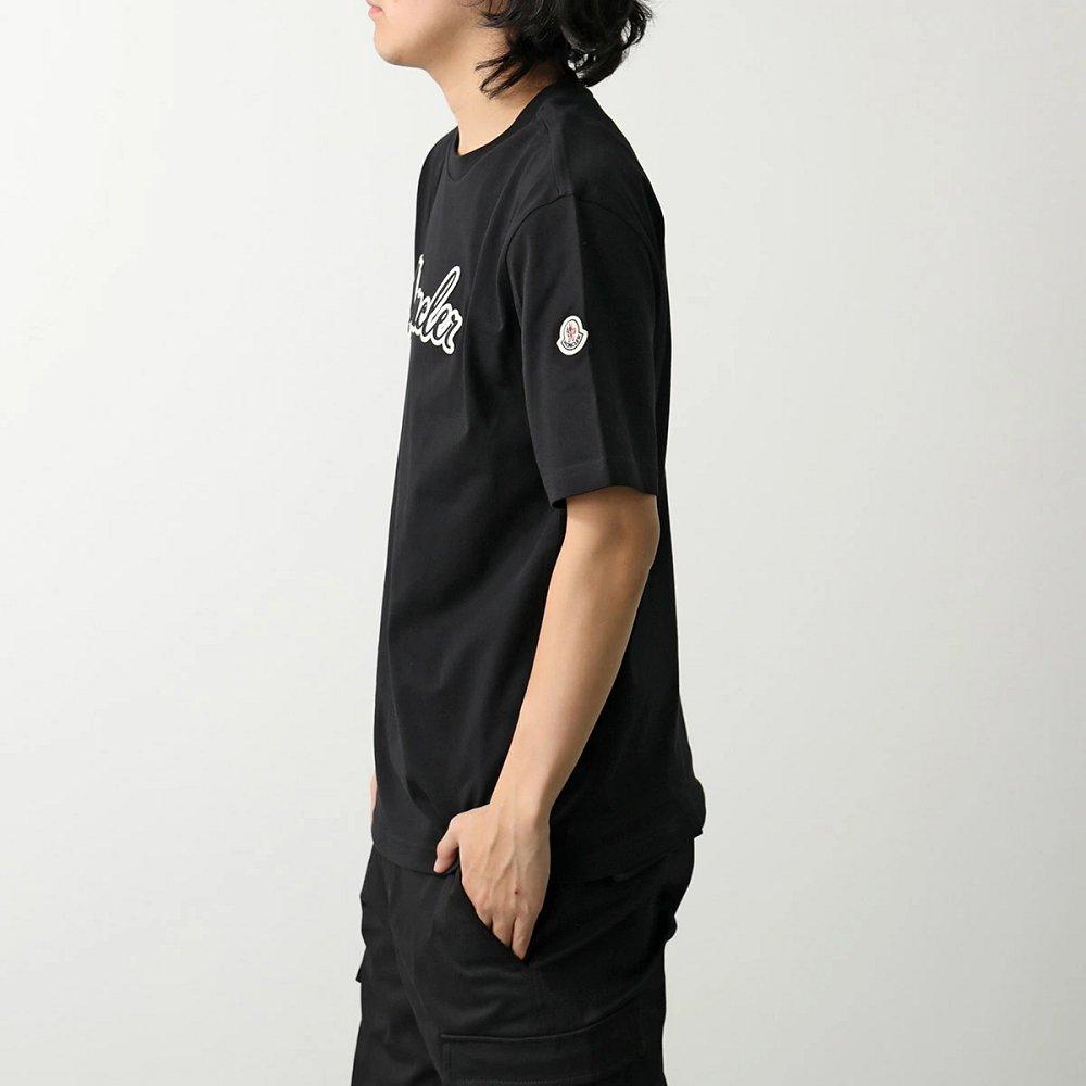 モンクレール Tシャツ メンズ クルーネック 半袖 カットソー ロゴT コットン 立体ロゴ刺繍パッチ 8C00011 89AJS
