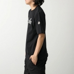モンクレール Tシャツ メンズ クルーネック 半袖 カットソー ロゴT コットン 立体ロゴ刺繍パッチ 8C00011 89AJS