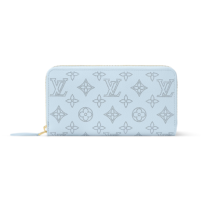 LOUIS VUITTON ジッピーウォレット ブルー モノグラム M28063
