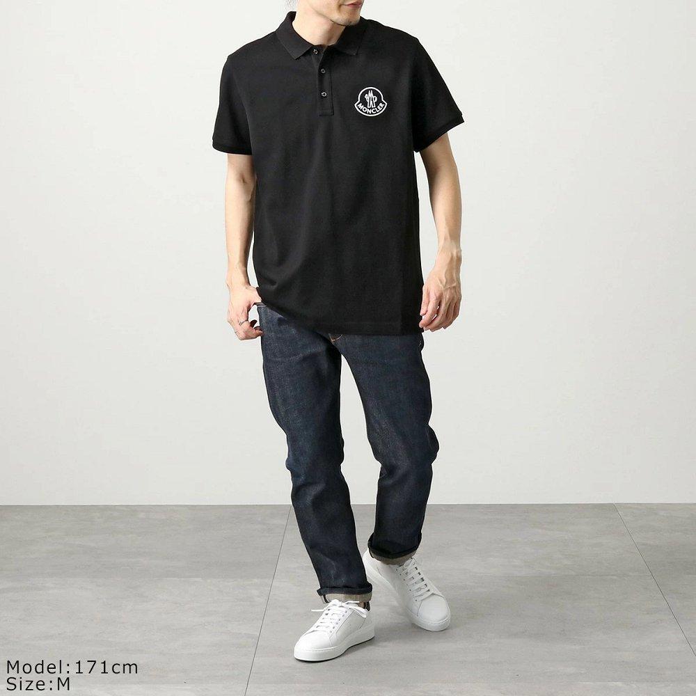 モンクレール ポロシャツ MAGLIA POLO MANICA C メンズ 鹿の子 半袖 アイコンロゴ 立体刺繍 8A00004 84556 999