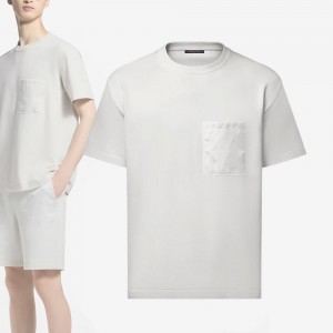 ルイヴィトン Tシャツウィズモノグラムナイロンディテール 1AHVQ0